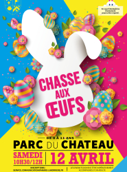 affiche chasse aux oeufs 2025