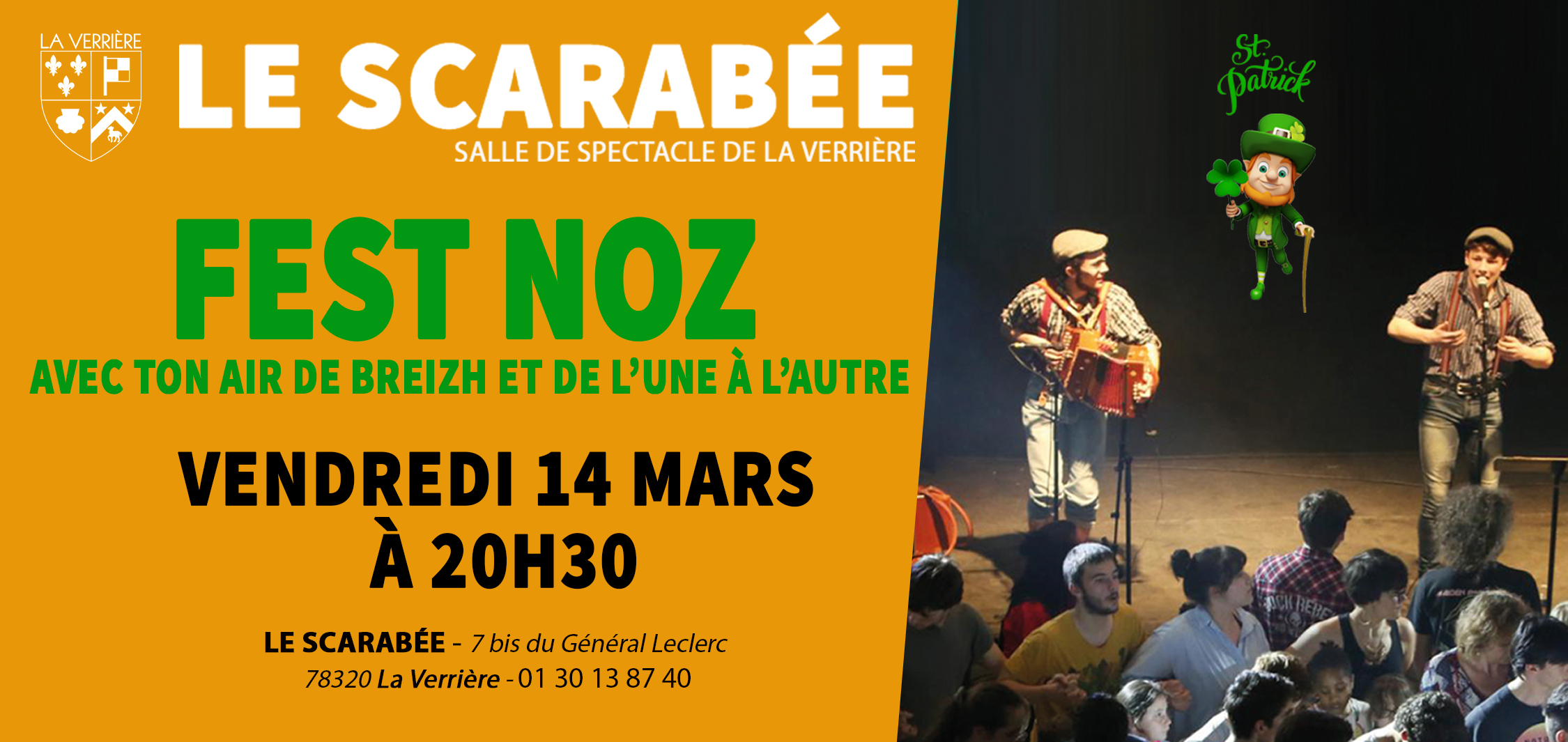 Spectacle Fest Noz au Scarabée