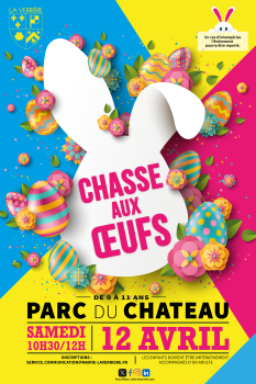 affiche chasse aux oeufs 2025